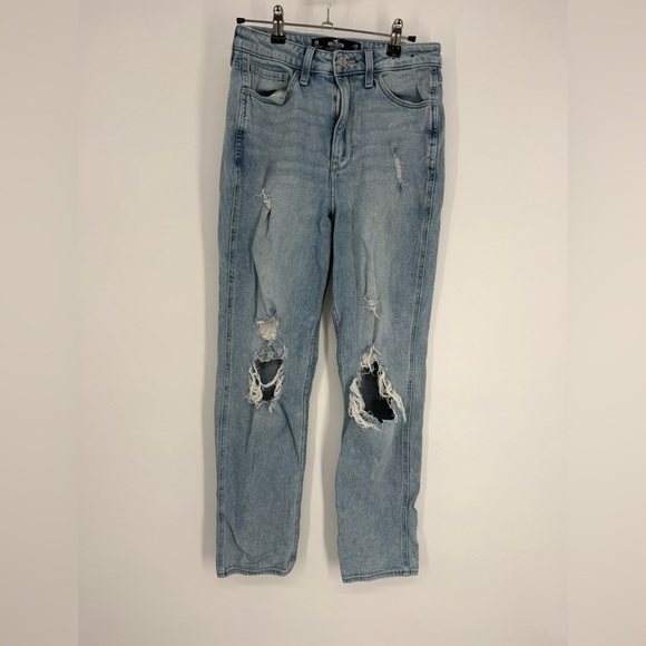 Hollister Denim - Hollister Light Blue Distressed Boyfriend Jeans